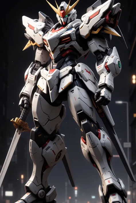 超大作、最高傑作、アニメのような
A two-pilot mobile suit called “Astral Gundam,” 18 meters tall, slender swordsman silhouette, standing in a relaxed, natural posture holding the unsheathed katana “Yoizuki” at its side.
Design combines near-future realistic mechanical de...