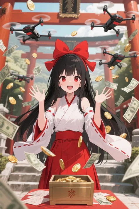 時代はドローンで参拝(賽銭)よ！
