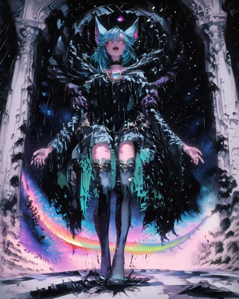 Xayah (from the game League of Legends) is alone and desolate, on a lonely star in the middle of a distant galaxy, far from her friend and her love, she is sad and helpless, while she mulls over her feelings, she is slowly consumed by a darkness, coming fr...