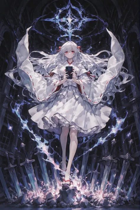 Future Shrine Maiden Who Manipulates Technology and Magic、Summoning ghosts from a smartphone、