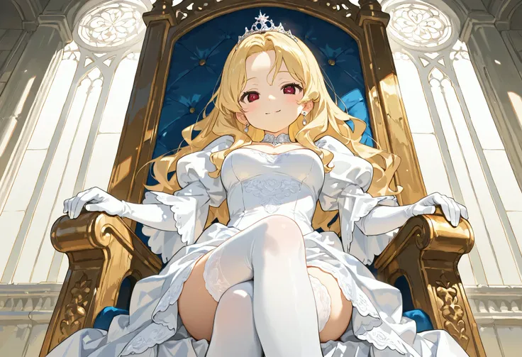 masterpiece, top quality, best quality, amazing quality, very aesthetic, absurdres, beautiful and aesthetic, medieval fantasy, cheerful expression, anime_key_visual, ((from below:1.5)), (from front:1.4), (depth:1.0), 1girl, cute, gentle smile, (highly deta...