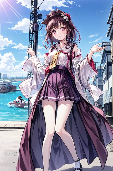 (( masterpiece)), ((top quality)), ((top quality)), (( very detailed)), ((8k CG wallpaper)), ((very delicate and beautiful)), ((shape)), (high resolution), girl on the left、((( Tokyo の風景:2.0)))、((( Tokyo tower:3.0))),Around Town , my hair,short...