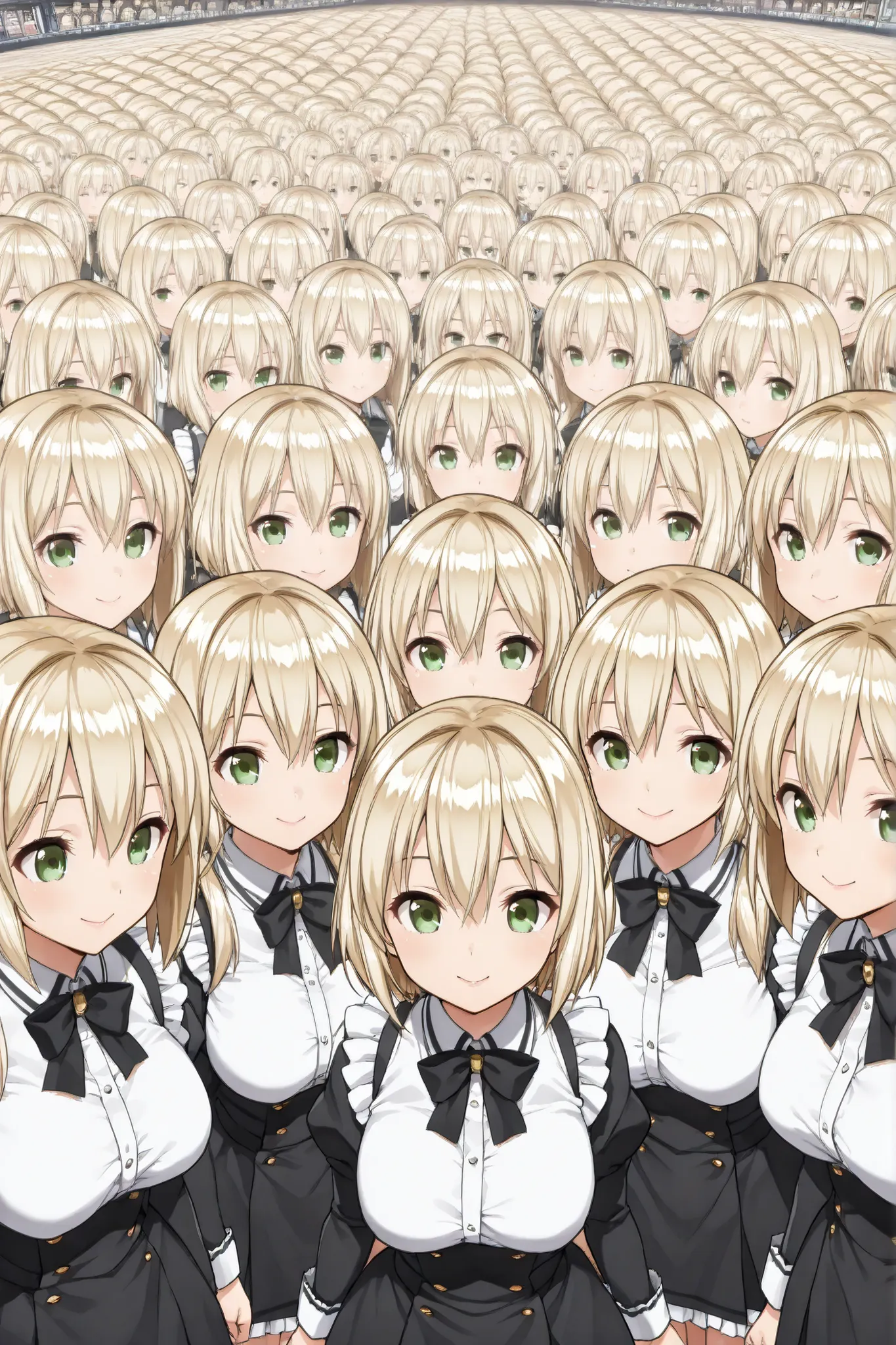 score_9,_up score_8_up, score_7_up, I'm going to sleep, real_Anime, BREAK ((masterpiece, top quality, best image quality, high resolution, highly detailed CG integrated 8K wallpaper)), clone girls, clone twins, 6+clone girls, Clone girls only world, beauti...