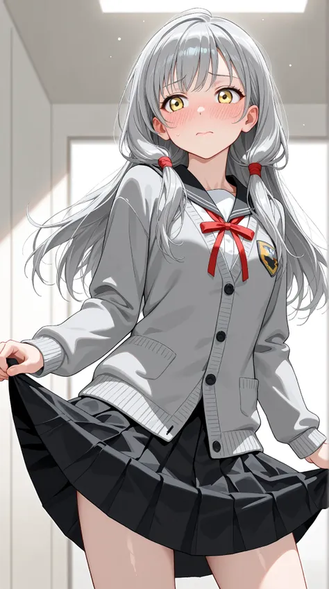 8K (high resolution) (Super Detailed)　(masterpiece)　(top quality)　anime illustration taste　detailed eyes　detailed face　Feminine Detailed Hands　Delicate hair　 detailed wrinkles on clothes　fine skin　healthy skin tone with ro in the background　solo　early 10s　...