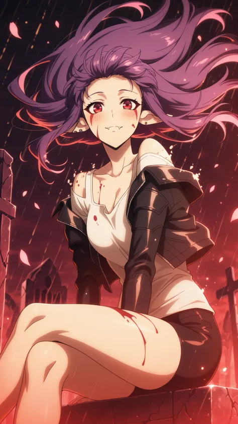 BREAK (masterpiece:1.2), best quality, high resolution, unity 8k wallpaper, (illustration:0.8), (beautiful detailed eyes:1.6),Futuristic cemetery where holographic tombstones flicker under acid rain, augmented mourners in LED-kimonos kneel before AI shrine...