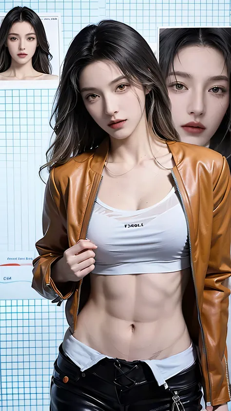 (masterpiece), best quality, HD, 4K, perfect face, black hair, smile at viewer, yellow eyes, hetero, nude, hairband, black long hime hair, hime cut, arrogant stare, collarbone, prostitution, muscular slim, ABS collarbone, dirty booty, face, (botox lips), s...