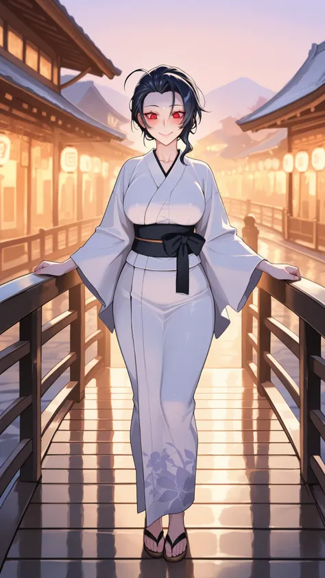 absurdres, (((Ultra HD))), (((Ultra High Quality))), ((hyper detailed)), ((Ultra High Resolution)), (Highly rendered), ((detailed eyes)), (((8K))), ((perfect face)), ((masterpiece)), cinematic, darkened, solo, 1girl, tall, smile, blushing, dark blue hair, ...