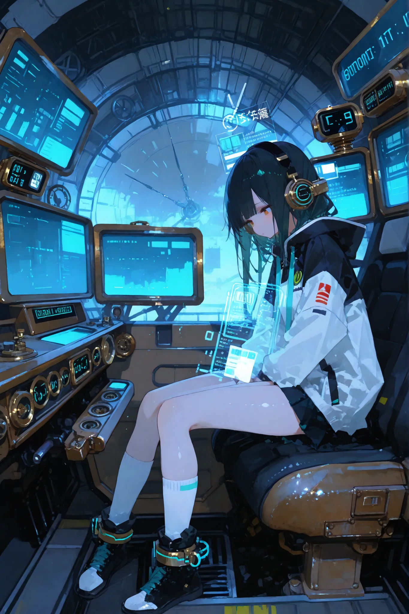 time machine、Vehicle type、空間に時計Effects、Distorted Scenery