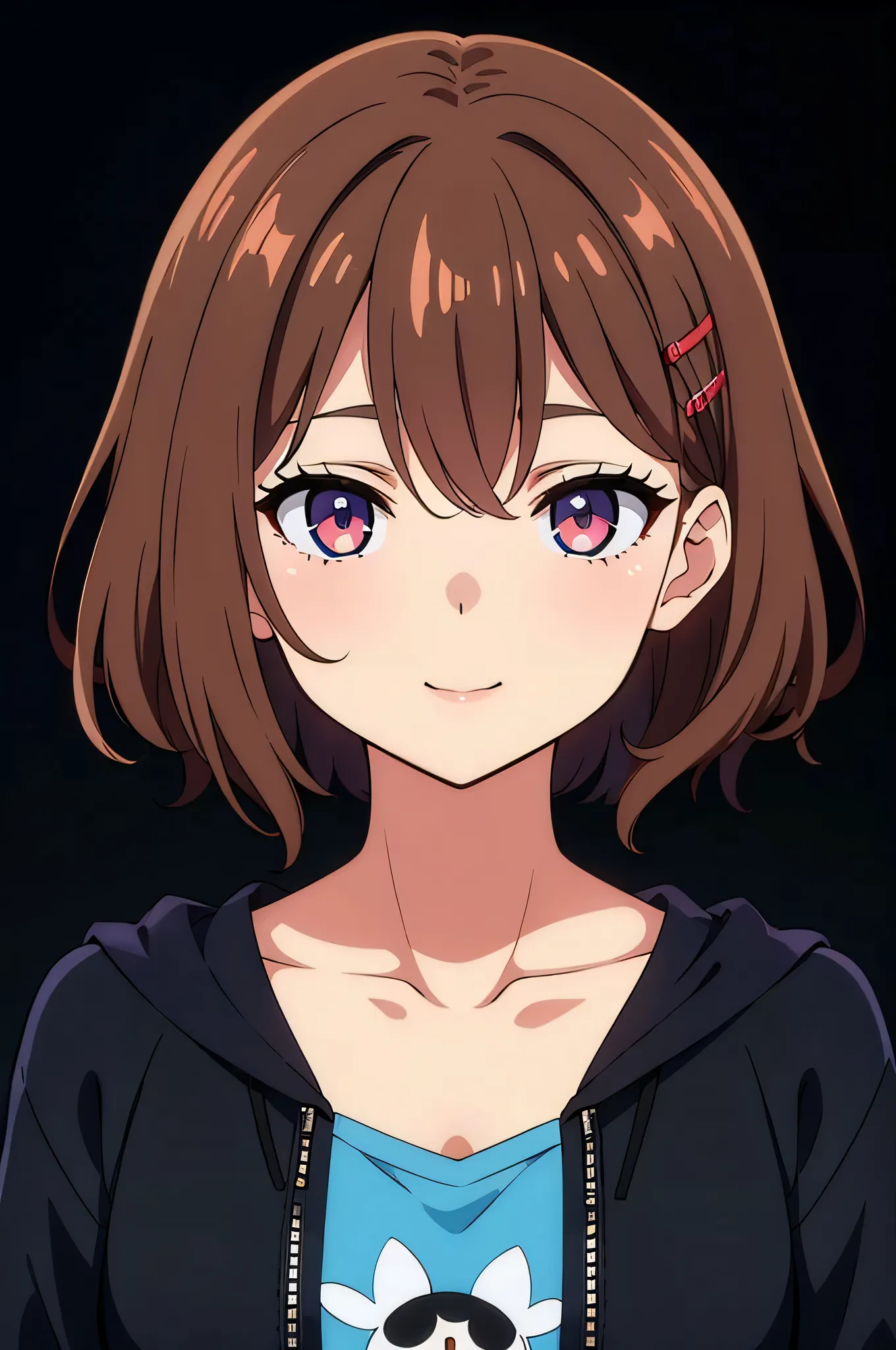 (high-quality, breathtaking),(expressive eyes, perfect face) 1girl, Symmetrical Eyes, cute smile