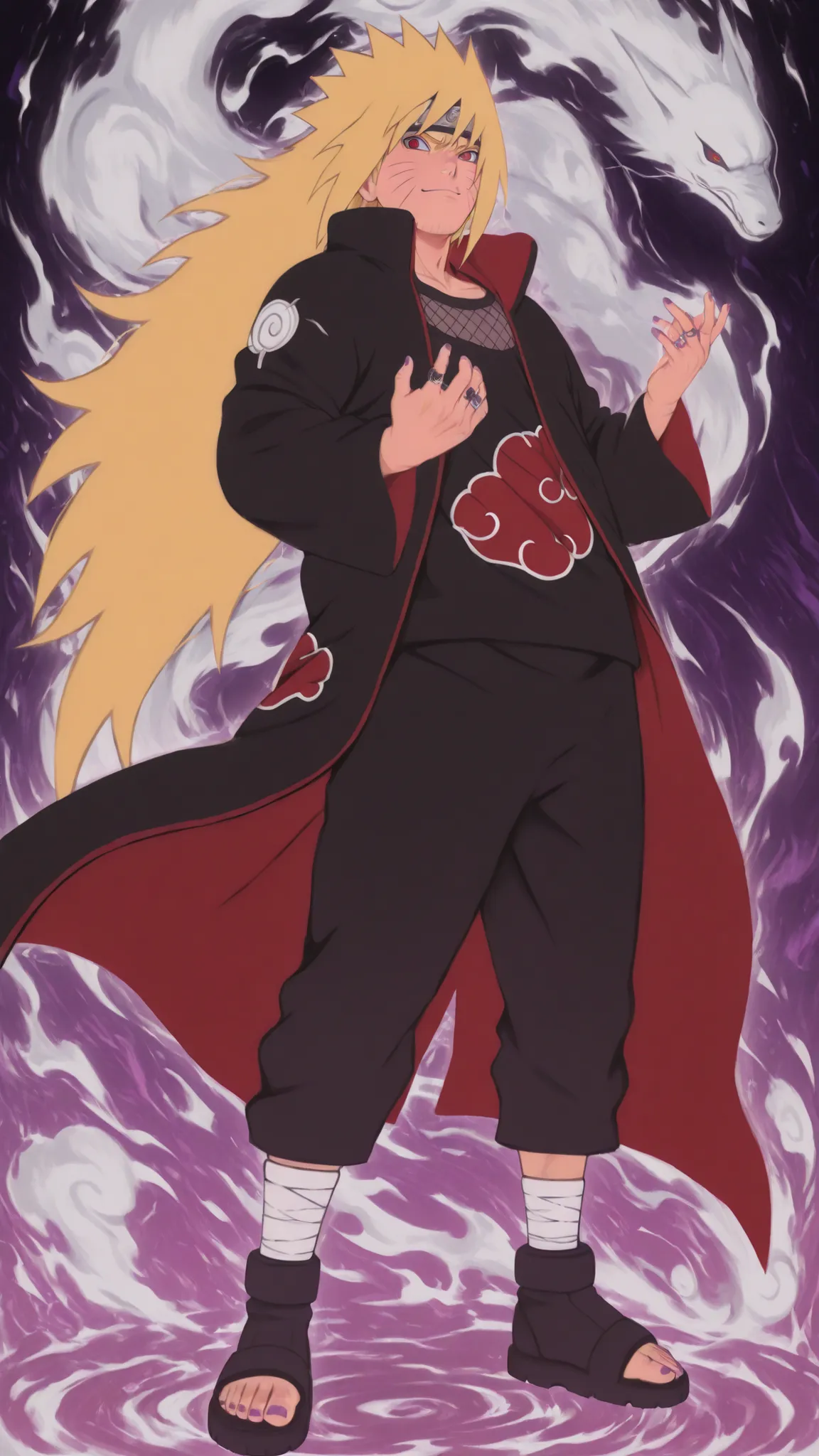 flat color, WaifuDiffusionStyle, neutral background, white splash stylized outline background——-aura farming, 1boy, uzumaki_naruto, blonde_hair, very long hair, spiky hair, bangs, red eyes, mature_male, muscular, muscular_male, AkatsukiOro, official altern...