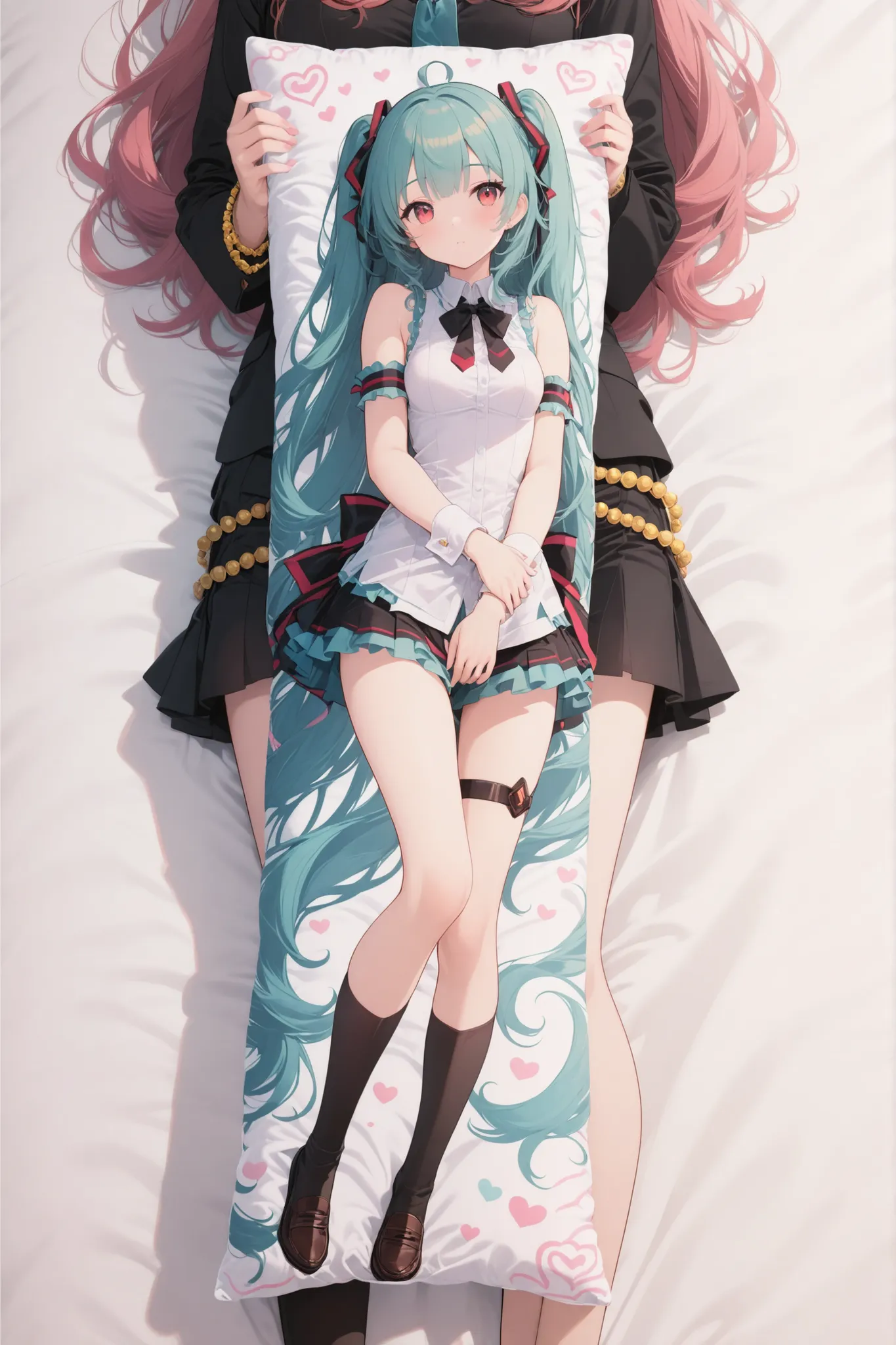 Girl Holding Dakimakura, Nicely hugging,
