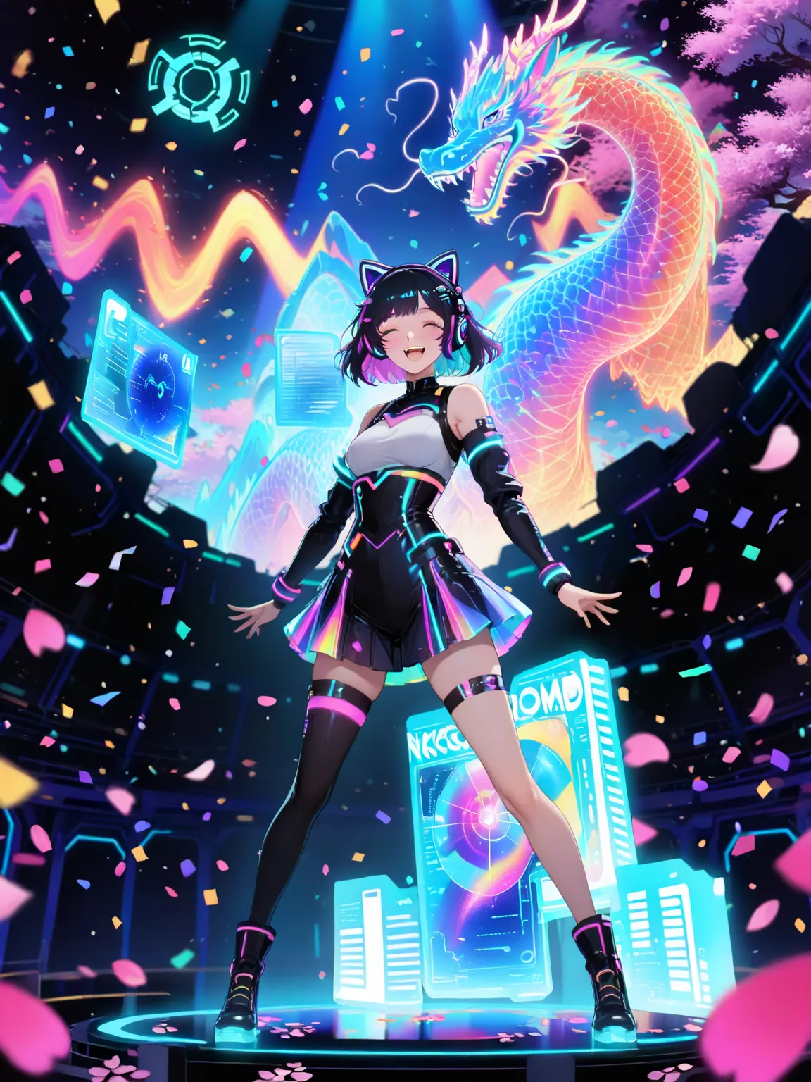Neon Pollution x Battle Diva - 霓虹光污染 x 战斗歌姬