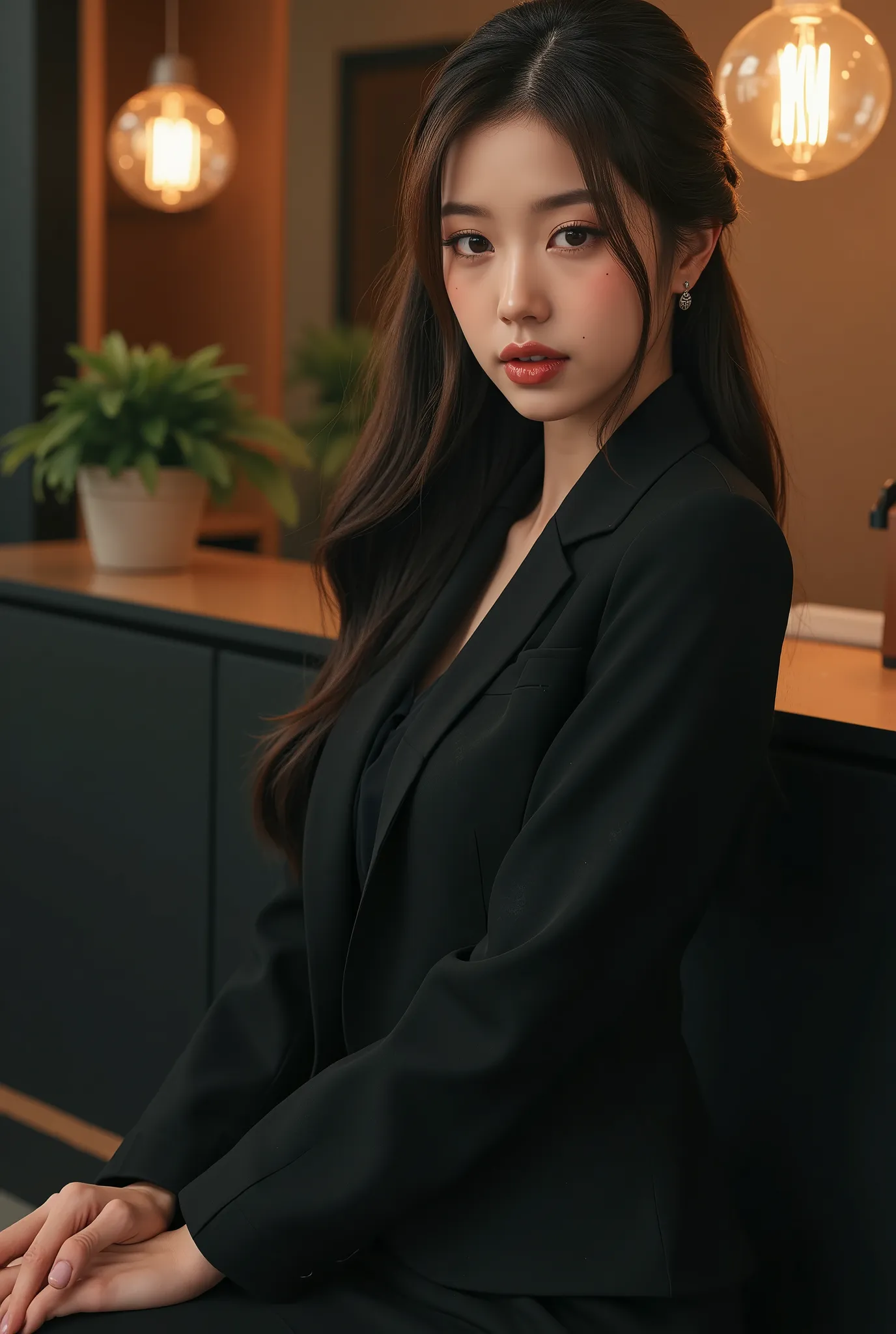 a beautiful secretary lady, hair tied up, wearing a business dress and high heels, (best quality,4k,8k,highres,masterpiece:1.2),ultra-detailed,(realistic,photorealistic,photo-realistic:1.37),detailed eyes,detailed lips,extremely detailed face,long eyelashe...