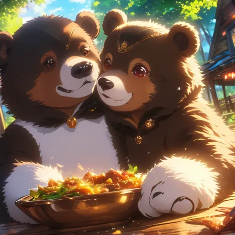 Yuna (Kuma Kuma Kuma Bear)、fluffy、King、hunter、Catching objects、The strongest bear、 weak meat strong food