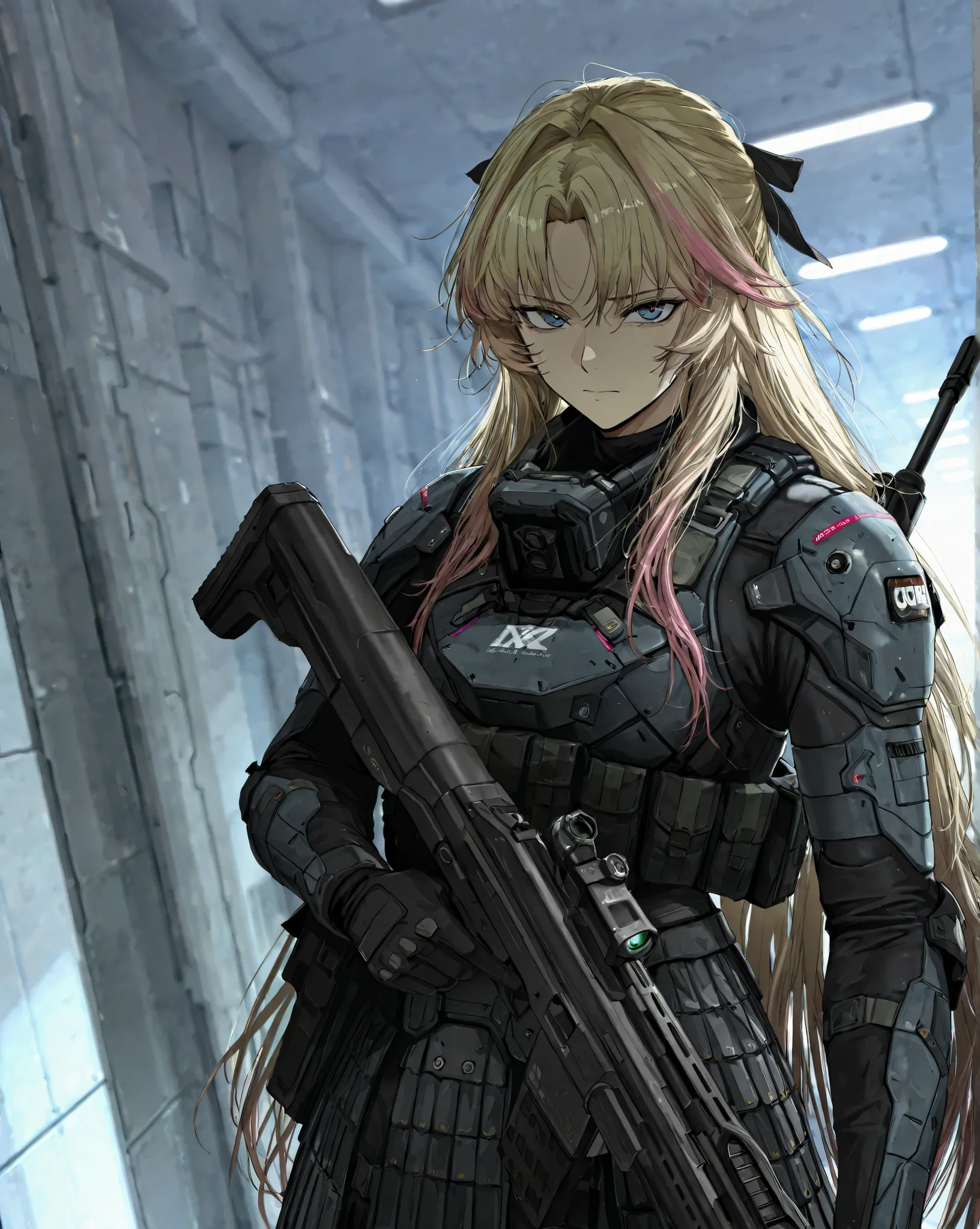 by [inoitoh|arknights|748cmstyle], warcore, backlighting, warm lighting, scenery, accented lights, 1girl, solo, A close up of a mature woman at a quarter angle/three quarter angle, looking at viewer, detailed face, intricate details, shikimori,tsurime, ser...
