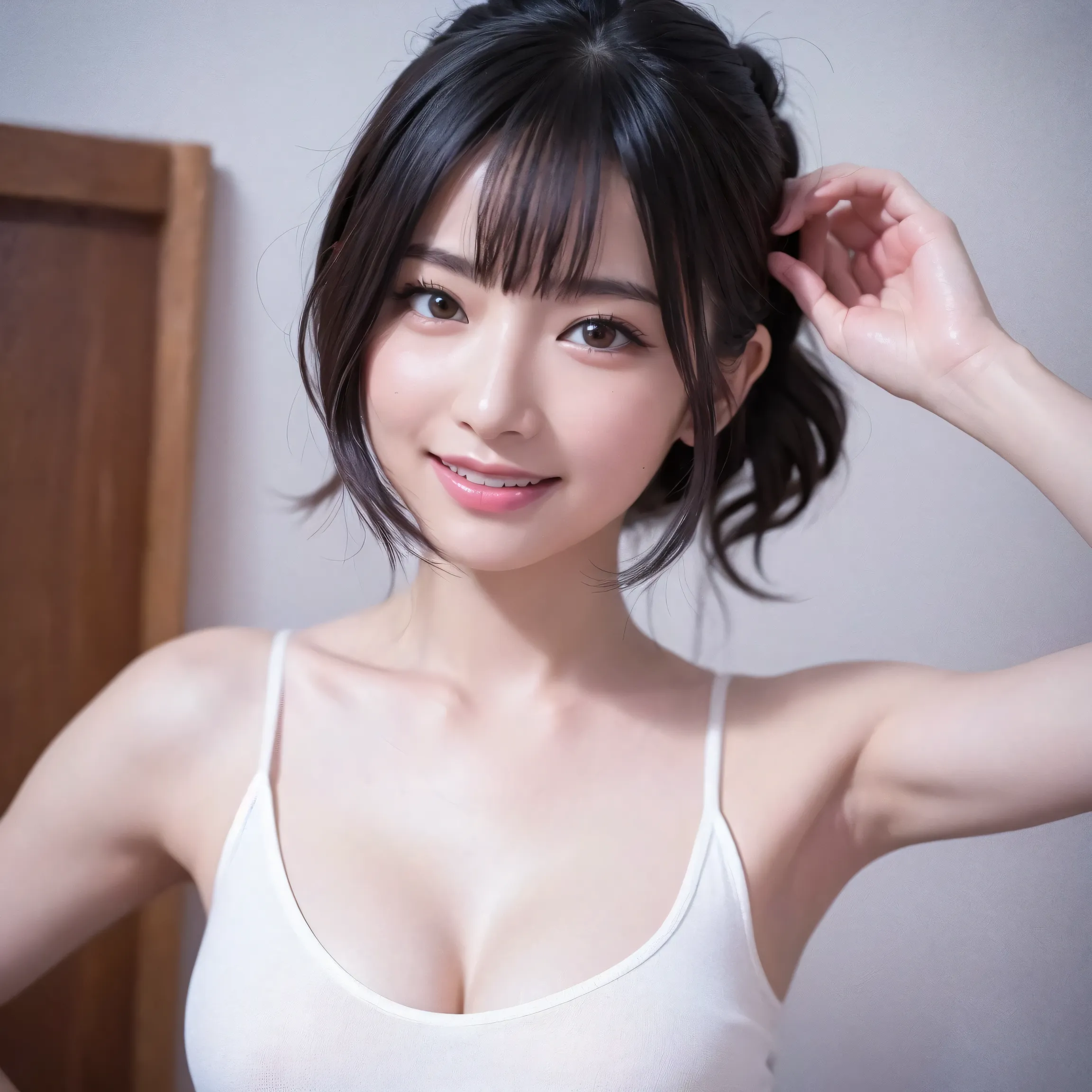 {Focus on face: 1.8},{{Focus on eyes: 1.8}},{{{Best quality: 1.8}}}, {Best quality: 1.8}, {:1.8}},,{Natural makeup: 1.8},{{Clear eyes: 1.8}, {Transparent white skin}, {Professional lighting)}},{High precision selection},{{{{Upper body photo}}}},{{Single hi...
