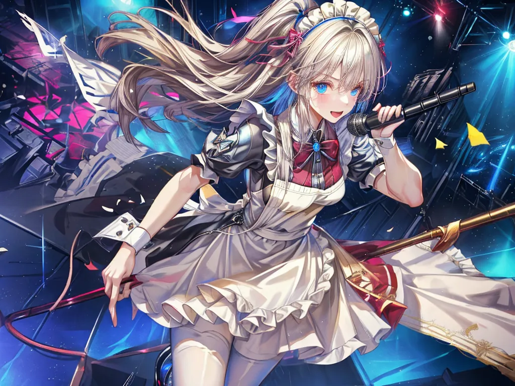 "Maidol"(maid idol) on stage💗 (In description,the girl from my previous work)