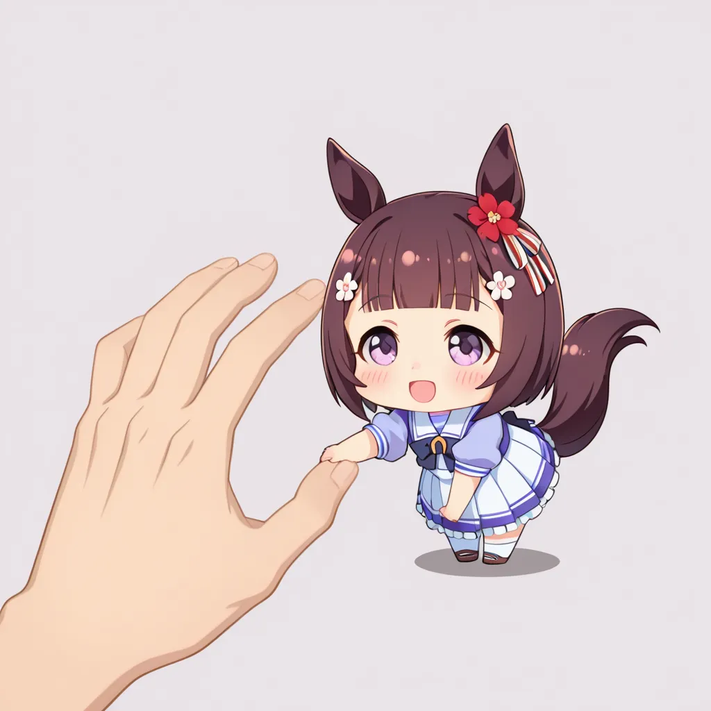 Uma Musume, the best masterpiece, the best high quality, the best high quality, the best high detail, the best high resolution, beautiful image, artistic image, 8K, 1 woman, Nishino Flower (Uma Musume), horse ears, tail, smile, blush, chibi character, cute, adorable,傑作, 最佳质量, 美女vs男性相手リアルコミック, 女性アスリートがMMAマッチで圧倒的な勝利を収めた物語, 敗れた男性の相手が恐慌し懇願する, 男女混合の真剣な試合, 支配的な女性と劣等な男性, femdom サブミッションホールド, 女性支配者の三角絞め、太ももを締め付ける, 太ももチョーク , パーフェクトボディ, とってもエッチな顔, 流れるような自然な茶色のロングヘア, 女性が支配的な仰向けマウントポジション, ピンク色の未来的な露出の光沢のあるコスチュームのアクティブファイター, パンツが見えている, フィンガーレスグローブ, ニーハイブーツ, 開いた口, 魅惑的な笑顔, 見下す男, きらめく光沢のある肌, 蒸し汗, 恐慌して男の相手に懇願する, 彼の下半身に精液注入, 彼の顔は彼女の太ももにうずまっている, 視野深度, 総合格闘技リングで, 格闘場に詰め込まれた, 大勢の人, モーションライン, スピードライン, モーションブラー, 残像, (わいせつな効果音), HeadScissorsDXL ,サブミッションホールド, 腕ひしぎ十字固め, レッグロック, ,(抱きしめている,レッグロック:1.5)