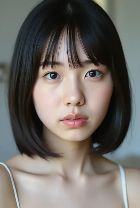 (( PREMIUM QUALITY,  8k )), ((masterpiece)), ( details),     Japanese girl,   first person view   ,One Woman, petite woman ,   Sexy,(  in the bedroom),(((    absurdly large breasts ,    completely naked,  beautiful breasts, short bob hair , black hair))), ...