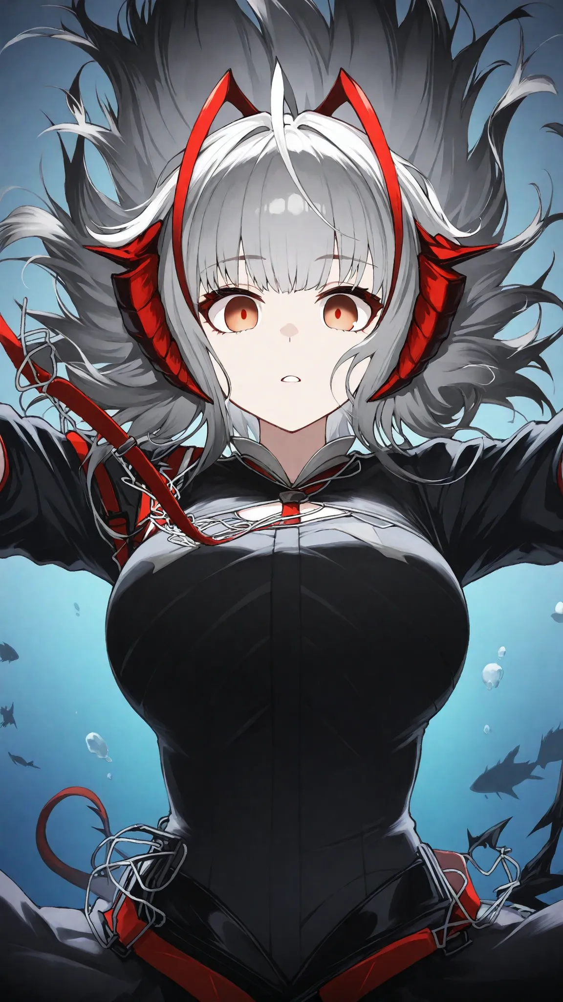 anime_screencap, anime coloring solo, W \(Arknights\), Arknights,detailed face( LoRA: W \(Arknights\),anatomically correct, detailed hair Style( LoRA: W \(Arknights\), Detailed bangs( LoRA: W \(Arknights\), silver hair, short hair, orange eyes, empty eyes,...