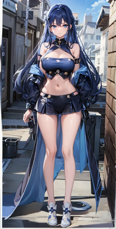 1 girl,  solo, long hair, Chest, watching the audience,  bangs,  blue eyes, large Chest,  hair between eyebrows , bare shoulders, very long hair, swimsuit, Full Body, butt, White hair, 大leg, outdoor, Lying down, sky空, 赤foot, sky, review, cloud, from behind...