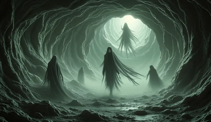 Abstract surreal macabre.