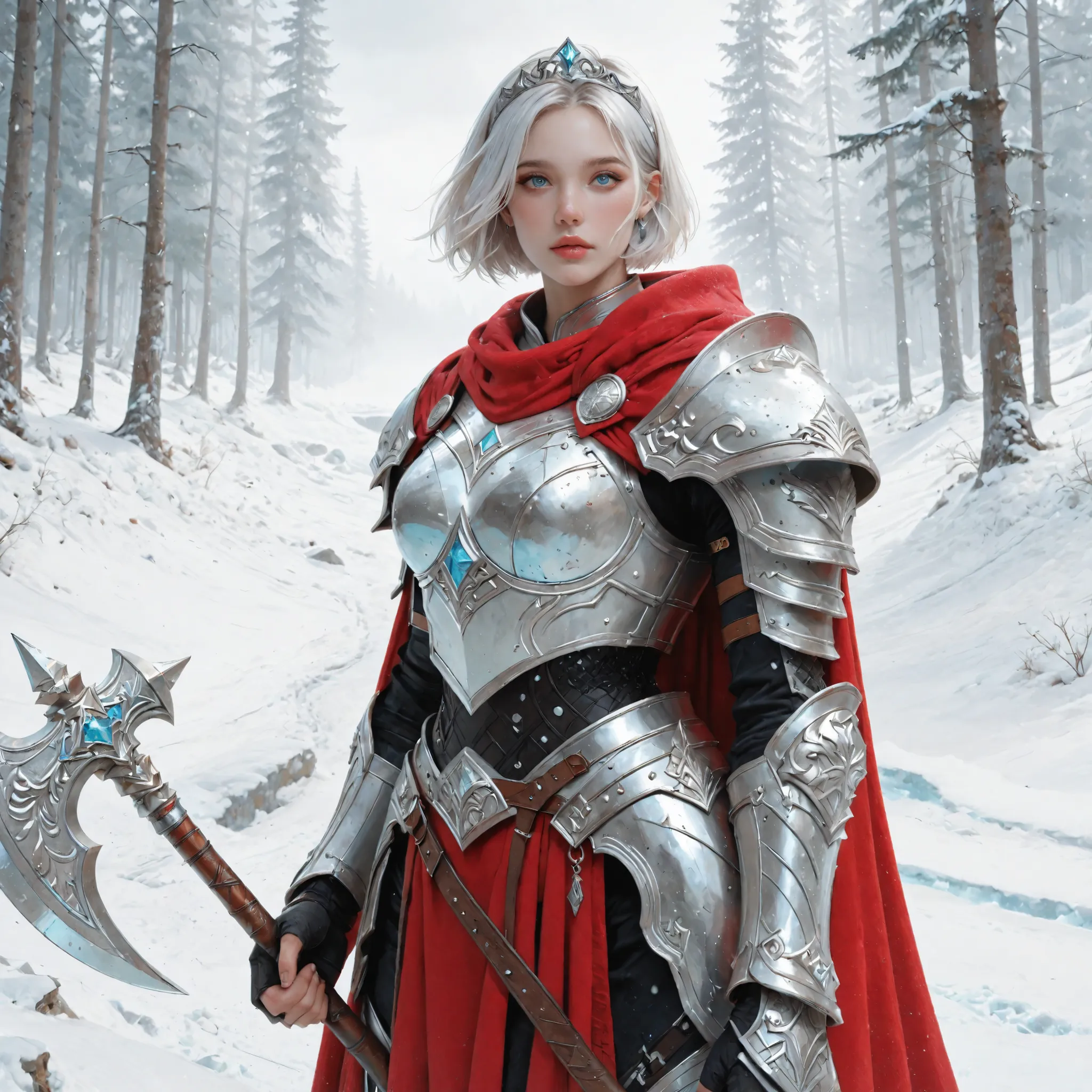 masterpiece, best quality, absurdres, ultra-high resolution, 8k, cinematic lighting, RAW look, macro detail, volumetric lighting, ray-traced reflections, high-fantasy RPG illustration, photorealistic detail, dramatic composition, rich textures, strong cont...