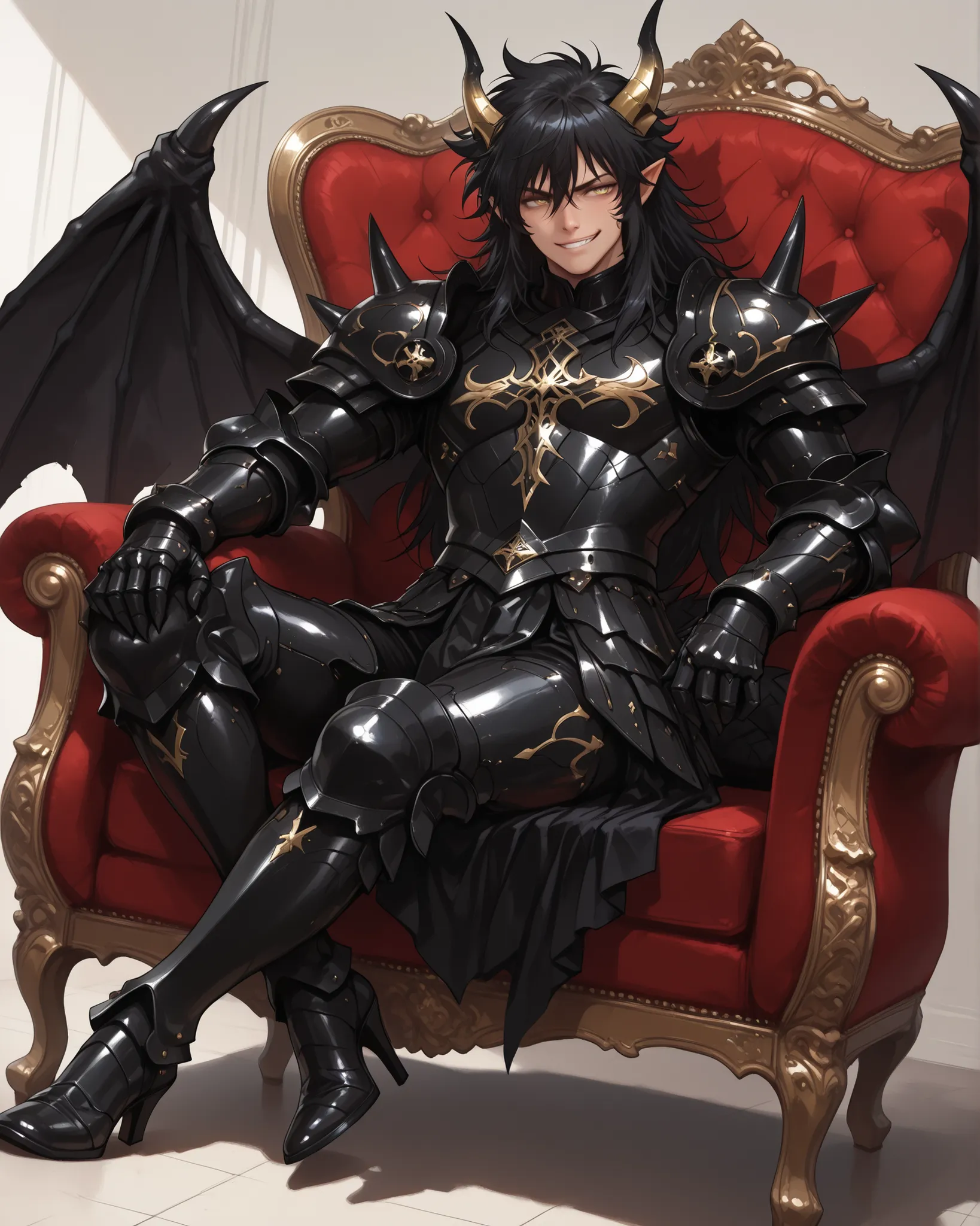 score_9, score_8_up, score_7_up, absurdres, (((128K Ultra High Resolution))), (masterpiece, best quality: 1. 5), (high definition: 1, 4), highres, 8K wallpaper, (excellent graphics: 1. 5), CG, (((Japanese Anime style))), (Black Saint Seiya), (1 male), solo...