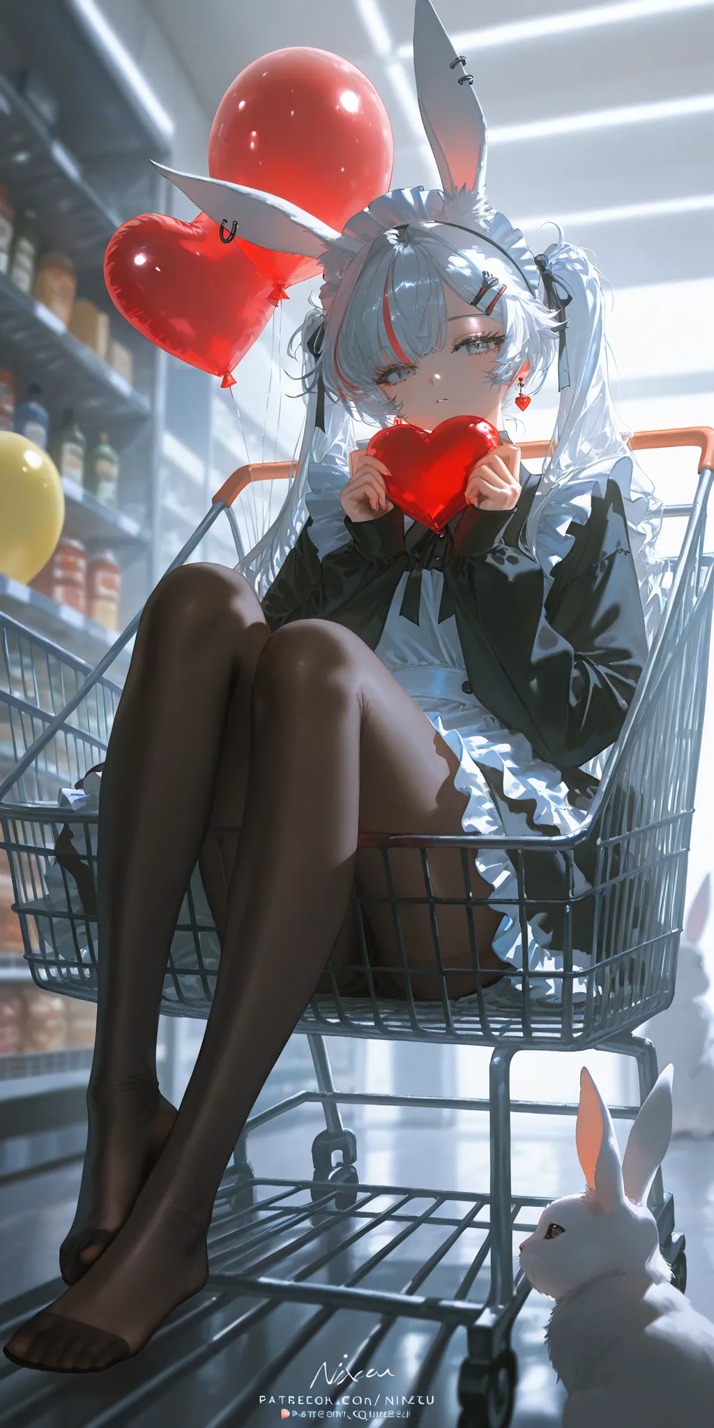 masterpiece,best quality,artist:john_kafka,artist:nixeu,artist:quasarcake,chromatic aberration,film grain,high contrast,color contrast,cold colors,gritty,graphite \\\\(medium\\\\),
1girl, solo, long hair, looking at viewer, bangs, hair ornament, long sleev...