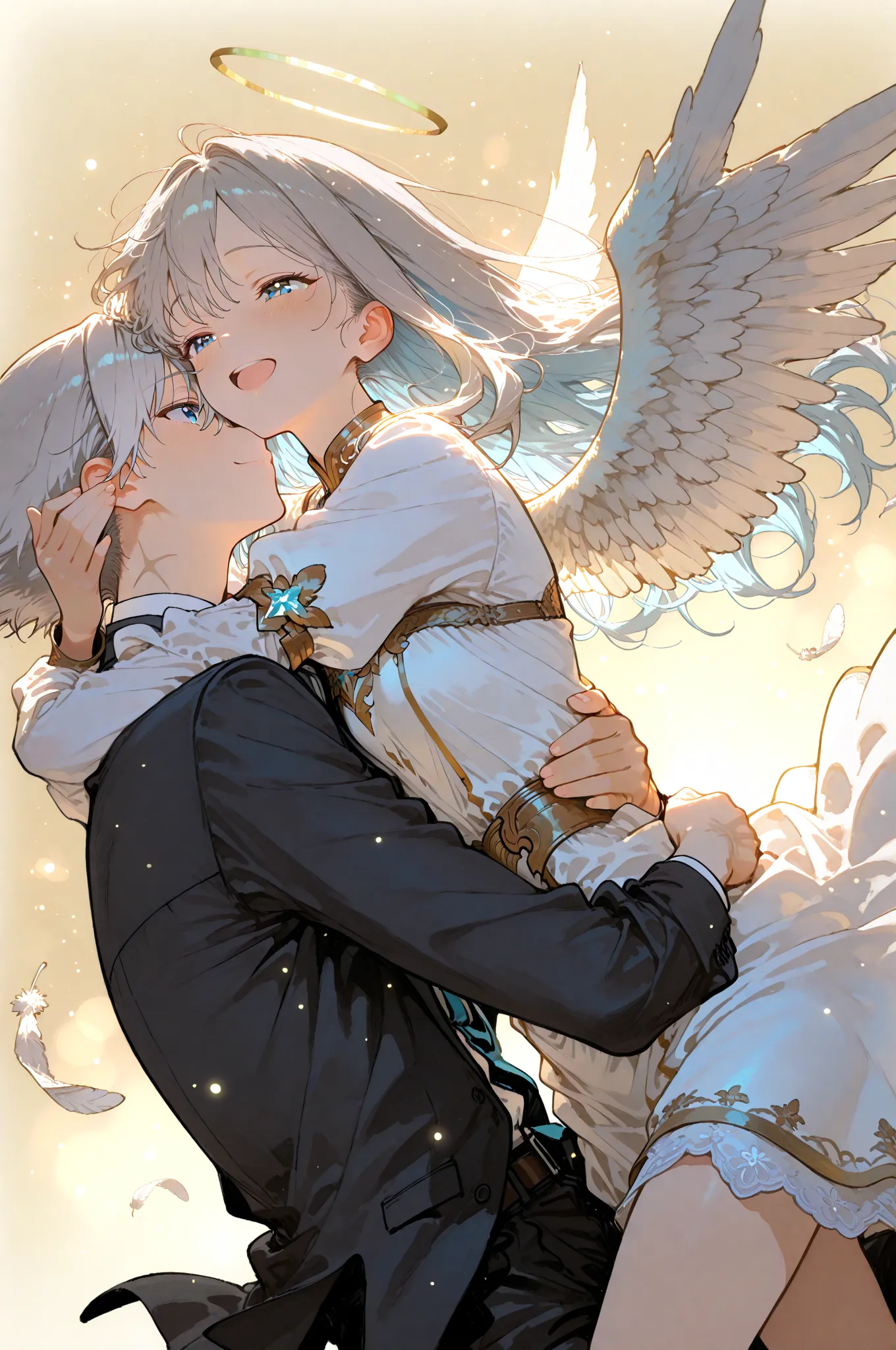 翼を失った天使：人間に恋をした💕