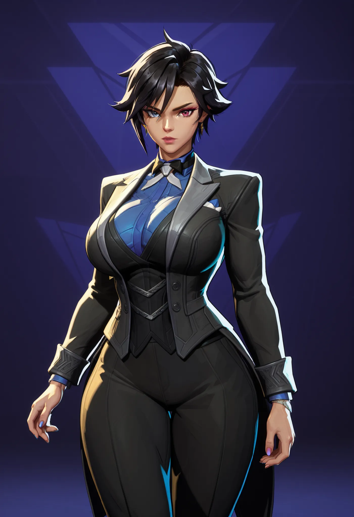 <lora:MarvelRivals:1> r1vals,
1girl, {{masterpiece, ultra-high quality, professionally detailed, professionally shaded}},solo, single person, 1girl,short hair, black hair, absolutely huge breasts, absolutely thick thighs, absolutely wide hips, slim waist, ...