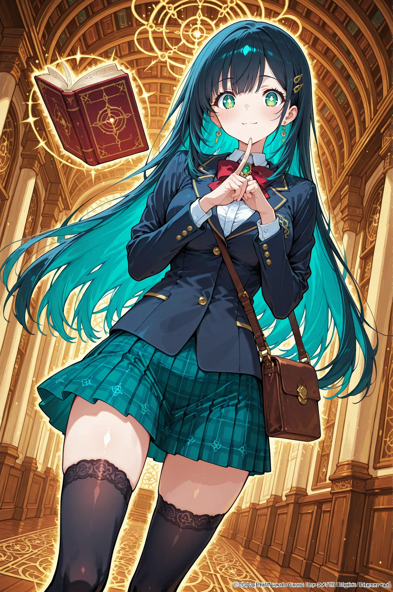 character:
base:subject 20-year-old Japanese anime girl, age young adult, style flat anime illustration
appearance:
hair:color deep black hair with blue highlights, length ultra long straight hair, style flowing straight locks, texture silky smooth strands...