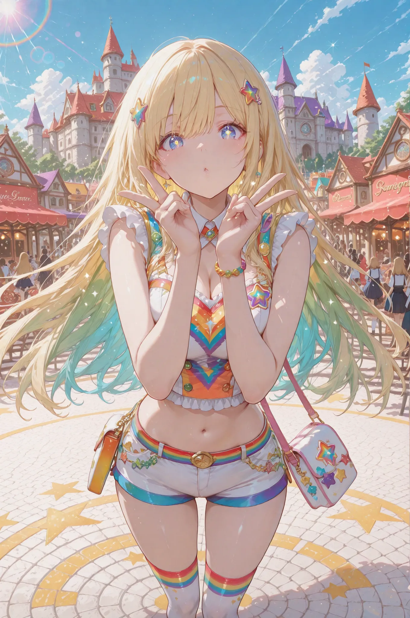 character:
base:subject 20-year-old Japanese anime girl, age young adult, style flat anime illustration
appearance:
hair:color gradient purple to silver ombre, length ultra-long flowing straight hair, style color-transition straight style, texture lustrous...