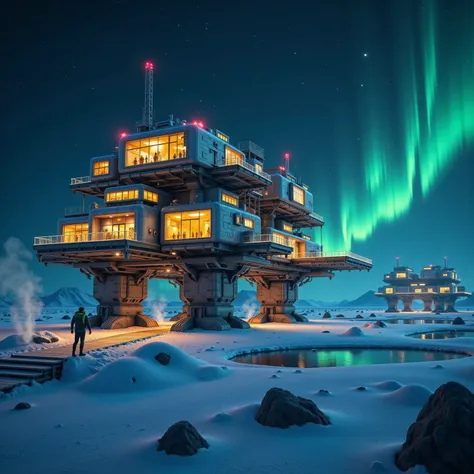 Ölplattform in der Arktis 🌌
