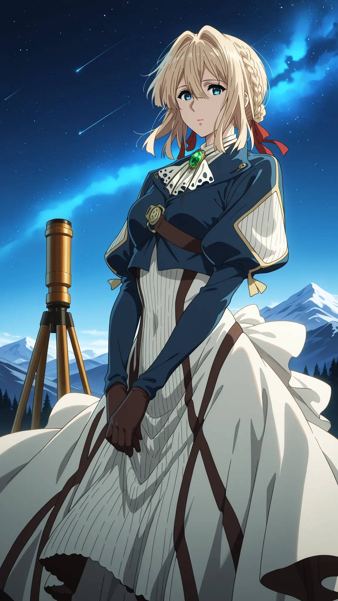 BREAK (masterpiece:1.2), best quality, high resolution, unity 8k wallpaper, (illustration:0.8),Stargazing observatory on top of a mountain at night, massive glass dome open to the sky, bright stars and nebulae above, gentle moonlight illuminating the platf...