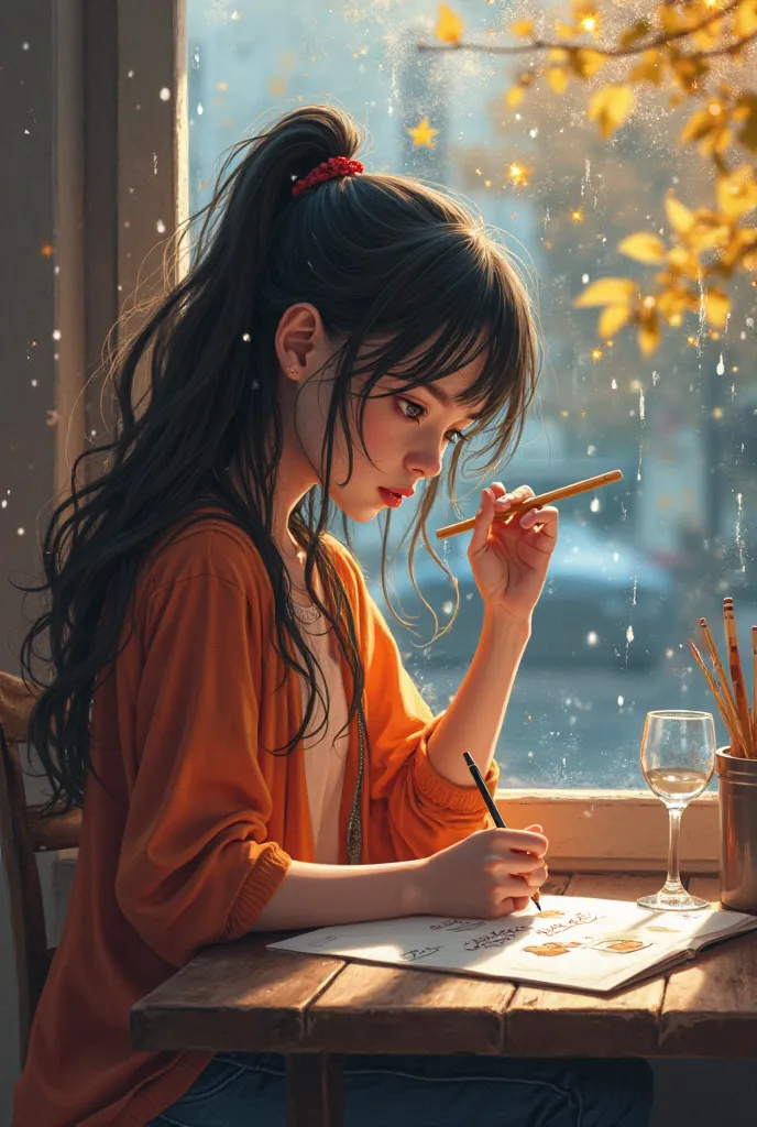 火红秋日,思绪如泉
