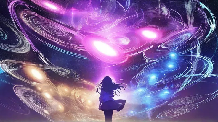 ultra-detailed, RAW photo, cosmic meditation scene, human connection to universe, watching stars that watch back, ethereal light beings, floating consciousness, abstract energy patterns, flowing light streams, deep purples and blues, mystical atmosphere, d...