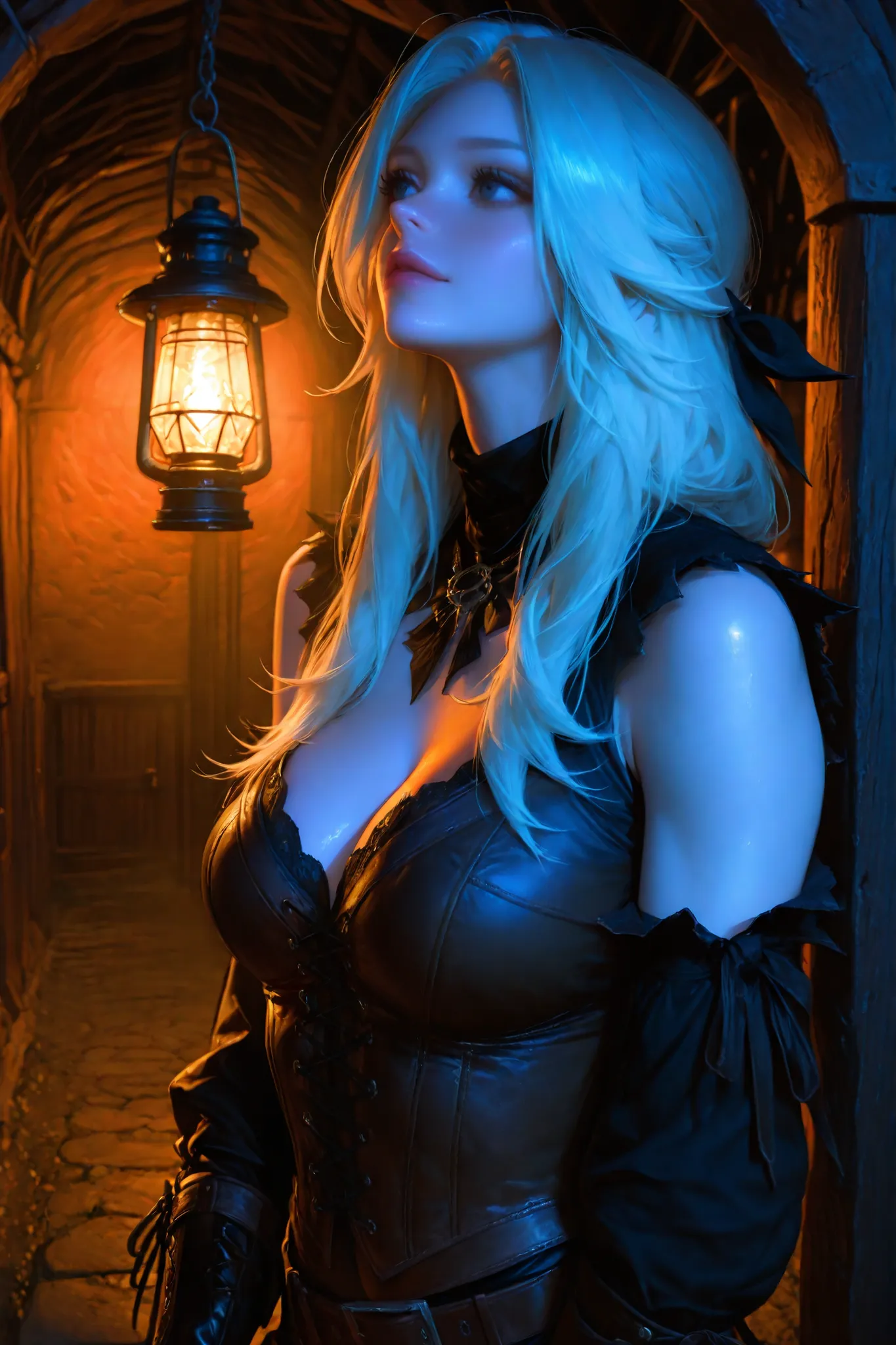 (tangobat:0.7),(Sakimichan:0.7)(High CT quality,4k,High resolution,main piece:4.3),Very detailed,Realistic:1.37,Best quality,masterpiece, high resolution,on_body, Tyndall effect,photorealistic, Edge lighting, Two-color lighting,(high definition skin:4.3), ...