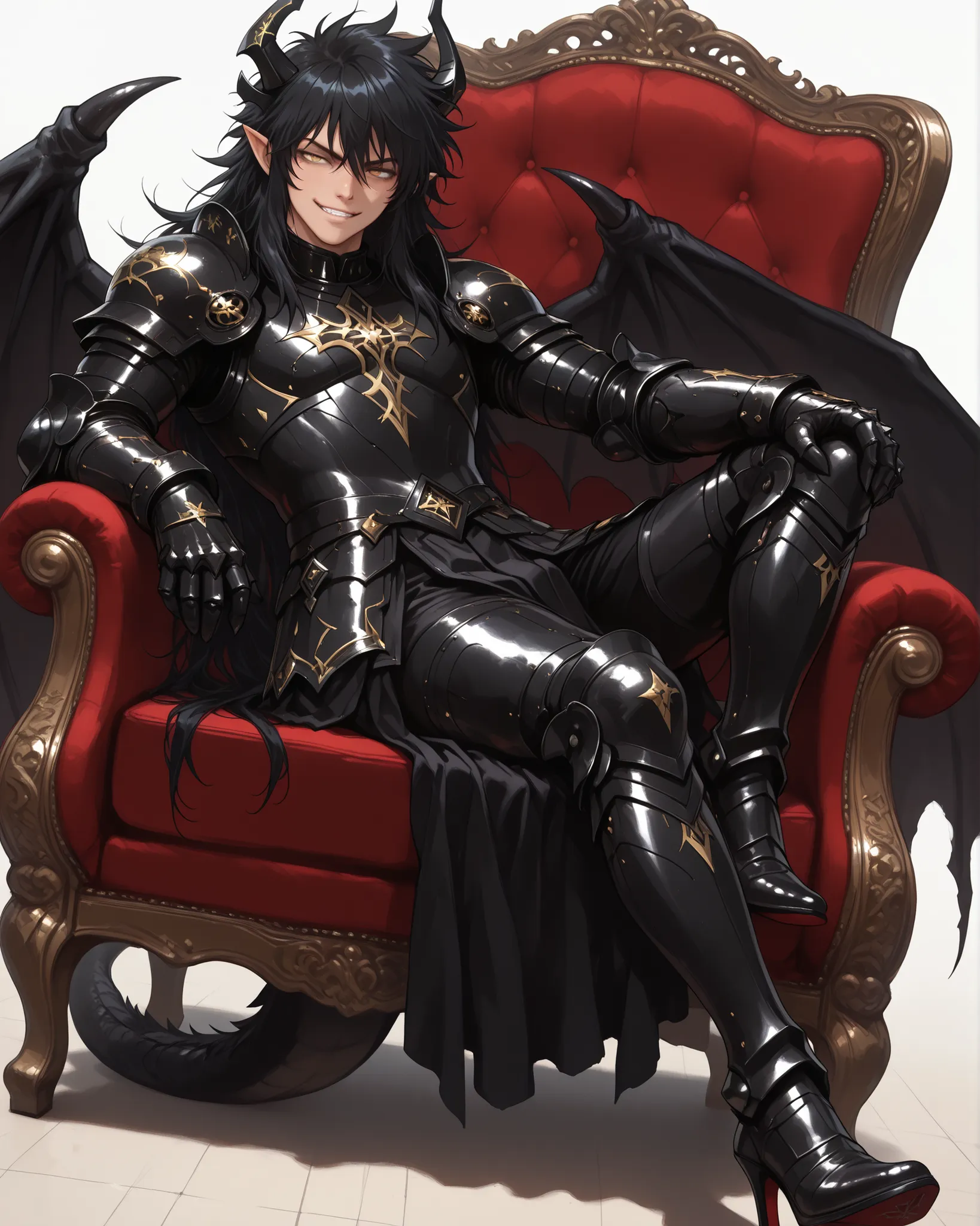 score_9, score_8_up, score_7_up, absurdres, (((128K Ultra High Resolution))), (masterpiece, best quality: 1. 5), (high definition: 1, 4), highres, 8K wallpaper, (excellent graphics: 1. 5), CG, (((Japanese Anime style))), (Black Saint Seiya), (1 male), solo...