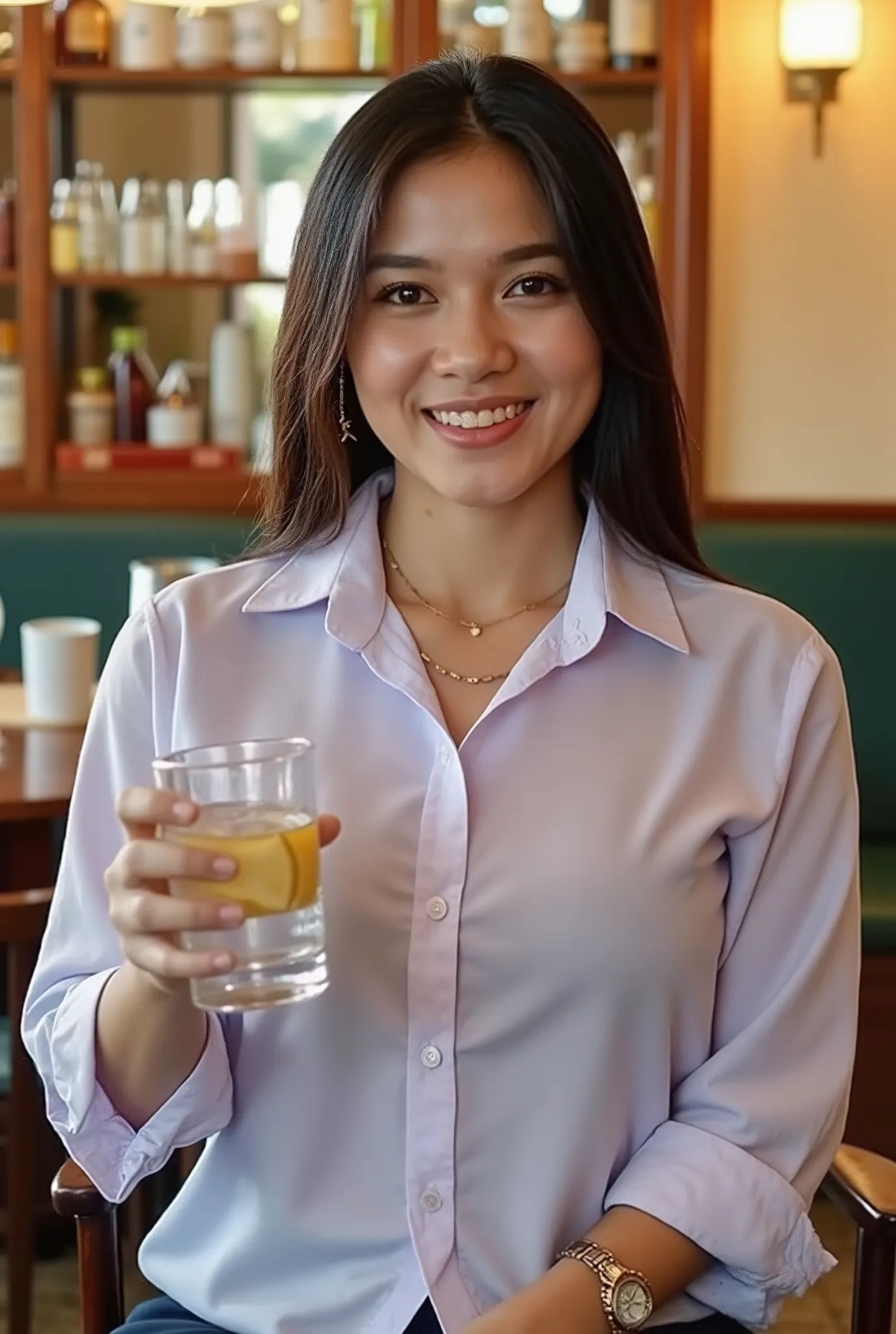 Best Quality_masterpiece, Anatomically correct, Beautiful face, Perfect face, Highly detailed beautiful face and eyes, Attractive face, Detailed face, Delicate facial features, Detailed skin, Detailed Reallistic Huge breasts, 36 Years old, Moslem Indonesia...