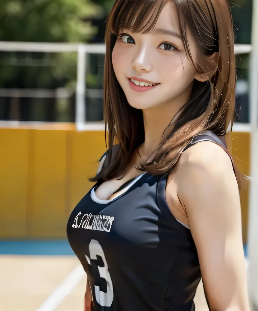 (masterpiece、top quality、ultra high resolution)、(cute high school volleyball players、   idol class、girl who looks like a boy、Boyish)、Japanese Women、Perfect Body、( volleyball players wearing sexy uniforms:1.2)、   low rise shorts   、smile、   white skin  、(  ...