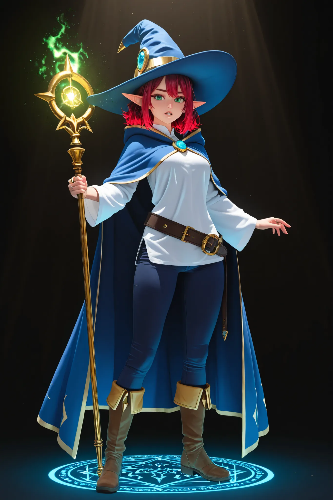 A character reference concept art in a realistic mature anime belnd  with subtle 3d cel shading, studio lighting sharp glowing highlights , strong rim light, dramatic backlight soft defused frontal light and strong light glow from below casting sharp shado...