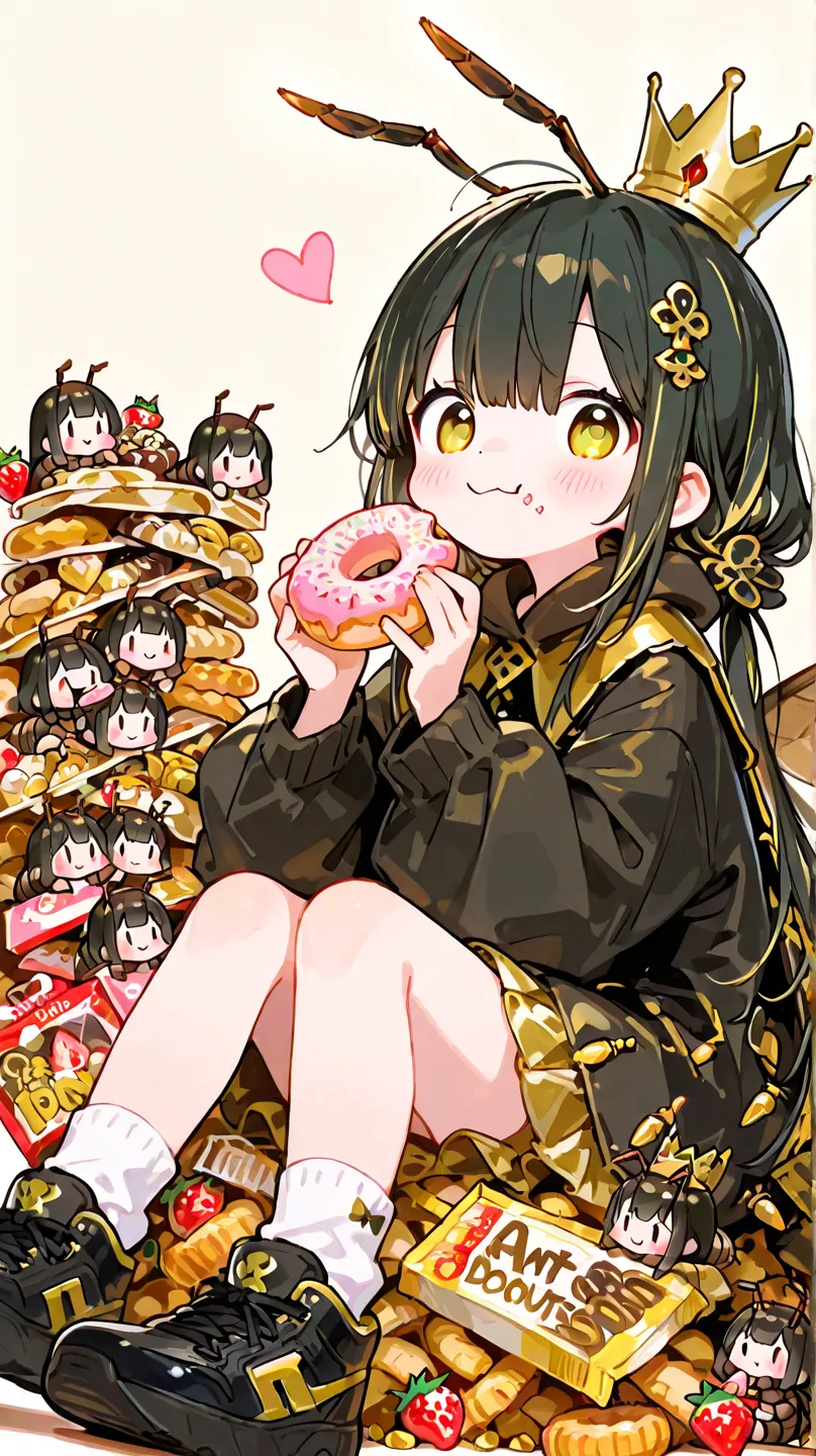 女王蟻ちゃんと働き蟻ちゃん