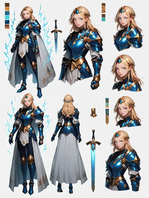 💙エルフの神々しい女性騎士✨