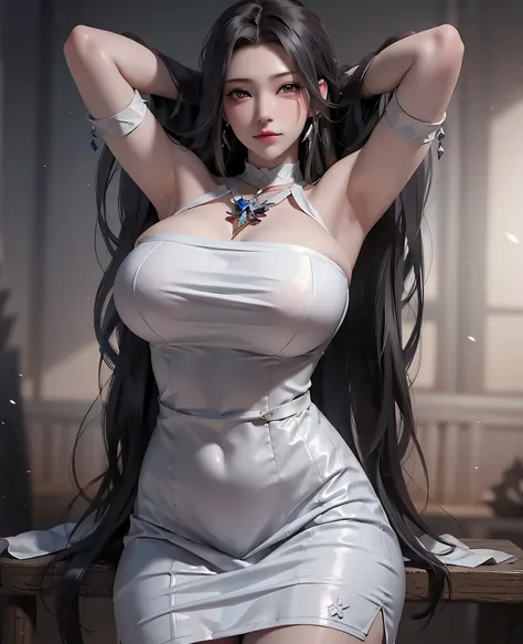 Light线追踪，{best quality}，{ {masterpiece}}，Extremely detailed 8k wallpaper，{Extremely refined}，rich and colorful， Intricate details， Cool and shinny skin，1080P，Soft，Sense of Brokenness，肌肤Light滑如丝，3d，masterpiece，best quality，插图Very detailed， beautiful eyes， V...