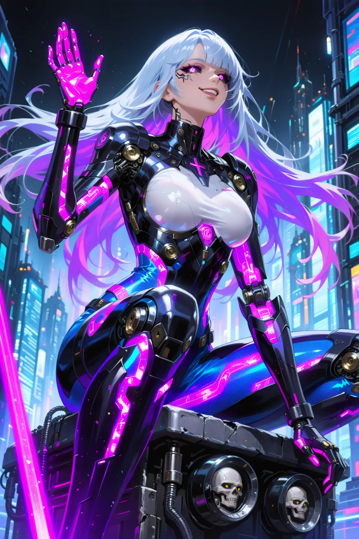 CyborgKnightBlade 赛博朋克铠甲执剑武士