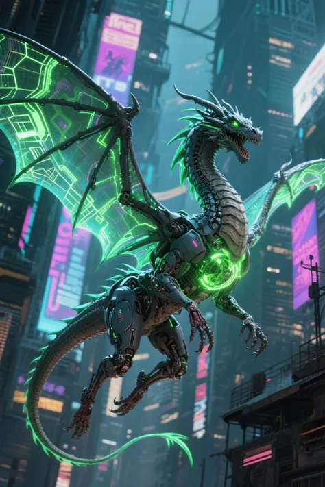 機械の街に蘇るサイバードラゴン
