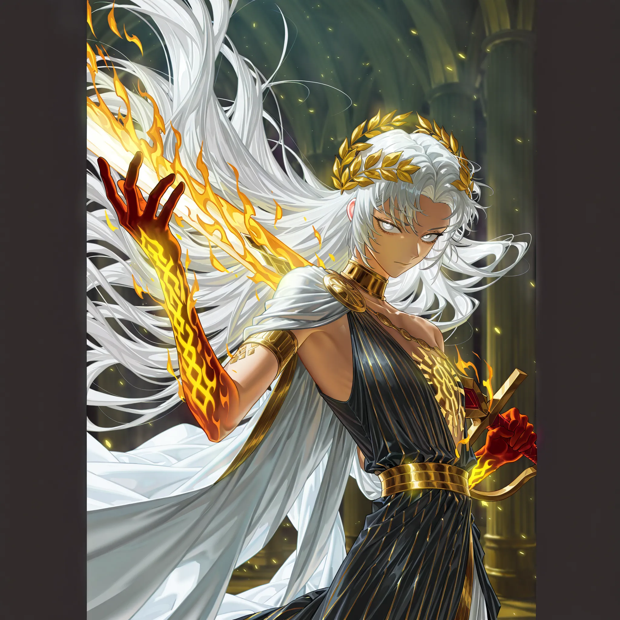 (upper body focus, from the side, medium shot:1.22), dynamic pose, three quarter shot, looking at viewer, mature, 1girl, solo, mature, masterpiece, best quality, amazing quality, very aesthetic, high resolution, ultra-detailed, dramatic lighting, CG art, a...