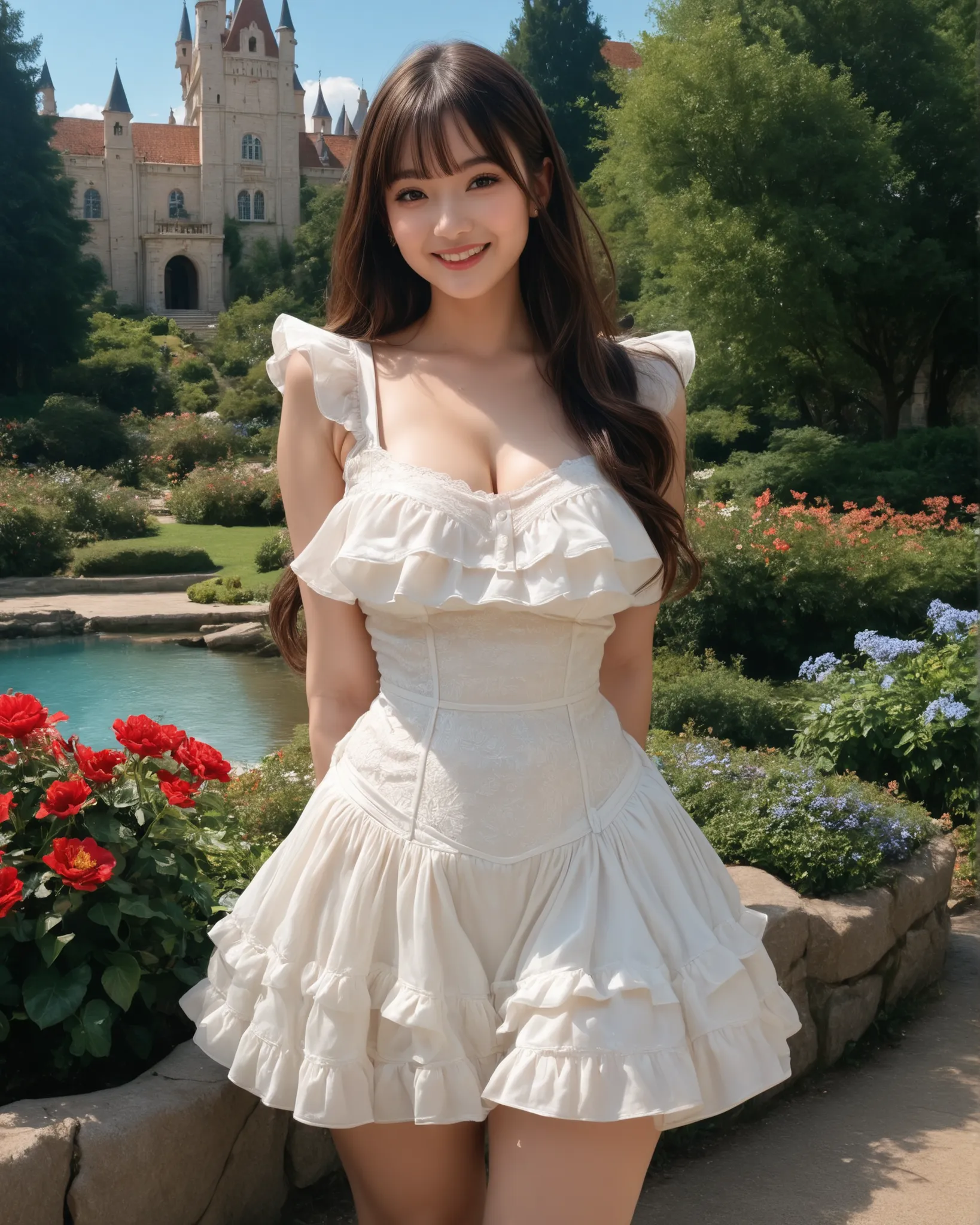 Score_9, Score_8_up, Score_7_up, Score_6_up, Score_5_up, Score_4_up, Source_real, Tag1, Tag2, Anatomically correct, realistic, 1 woman, 23 years old woman, beautiful woman, Highly detailed beautiful face and eyes, Detailed skin, (natural saggy big breast:1...