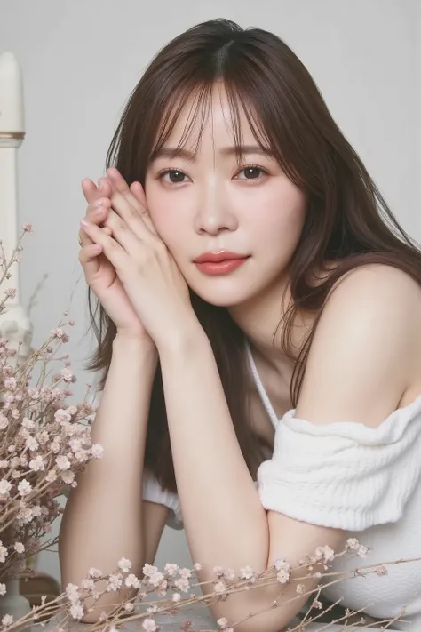  Smiling Woman :2.0、Tilt your  face slightly to the right  ;2.1 (ultra-precise human anatomy ,  top quality 、 raw photos、8k、32K、masterpiece、 realistic、 photorealistic:1.37)、images of cute Japanese women、 Taken in natural light、  upper body、 1 girl、 Photoma...